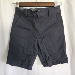 Rumi + Ryder Boys Classic Comfort Chino Shorts Sz 7 Navy Blue Stretch Flex New